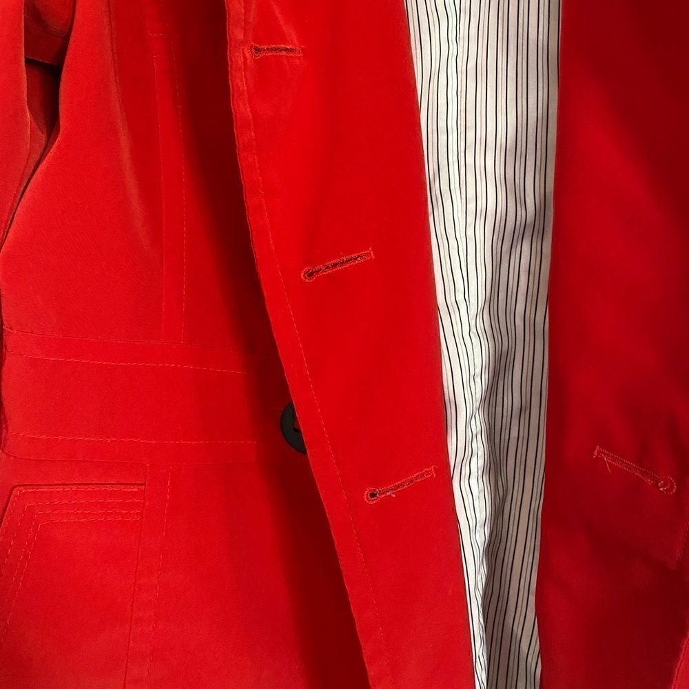 ‎Esprit Outerwear Red Button Front Coat Size Small - Picture 4 of 10